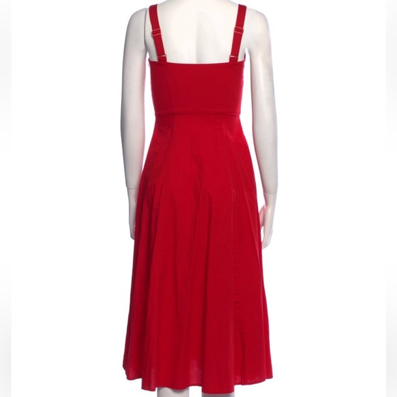 STAUD Red Dress. Size 0. - Picture 2 of 8